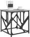 vidaXL - Salontafel - 45x45x47,5 - cm - bewerkt - hout - grijs - sonoma