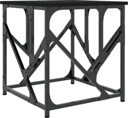 vidaXL - Salontafel - 45x45x47,5 - cm - bewerkt - hout - zwart