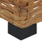 vidaXL - Salontafel - 47x47x28 - cm - natuurlijk - rattan