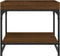 vidaXL - Salontafel - 49,5x49,5x45 - cm - bewerkt - hout - bruin - eikenkleur