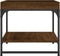 vidaXL - Salontafel - 49,5x49,5x45 - cm - bewerkt - hout - bruin - eikenkleur