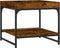 vidaXL - Salontafel - 49,5x49,5x45 - cm - bewerkt - hout - gerookt - eikenkleurig