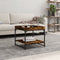 vidaXL - Salontafel - 49,5x49,5x45 - cm - bewerkt - hout - gerookt - eikenkleurig