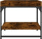 vidaXL - Salontafel - 49,5x49,5x45 - cm - bewerkt - hout - gerookt - eikenkleurig