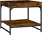 vidaXL - Salontafel - 49,5x49,5x45 - cm - bewerkt - hout - gerookt - eikenkleurig