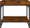 vidaXL - Salontafel - 49,5x49,5x45 - cm - bewerkt - hout - gerookt - eikenkleurig