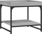 vidaXL - Salontafel - 49,5x49,5x45 - cm - bewerkt - hout - grijs - sonoma - eikenkleur