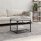 vidaXL - Salontafel - 49,5x49,5x45 - cm - bewerkt - hout - grijs - sonoma - eikenkleur