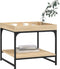 vidaXL - Salontafel - 49,5x49,5x45 - cm - bewerkt - hout - sonoma - eikenkleurig