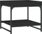 vidaXL - Salontafel - 49,5x49,5x45 - cm - bewerkt - hout - zwart