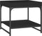 vidaXL - Salontafel - 49,5x49,5x45 - cm - bewerkt - hout - zwart