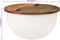 vidaXL - Salontafel - 50x27 - cm - massief - gerecycled - hout - wit