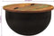 vidaXL - Salontafel - 50x27 - cm - massief - gerecycled - hout - zwart