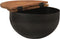 vidaXL - Salontafel - 50x27 - cm - massief - gerecycled - hout - zwart