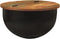 vidaXL - Salontafel - 50x27 - cm - massief - gerecycled - hout - zwart