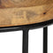 vidaXL - Salontafel - 50x40 - cm - massief - mangohout - en - staal