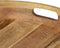 vidaXL - Salontafel - 50x40 - cm - massief - mangohout - en - staal