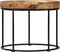 vidaXL - Salontafel - 50x40 - cm - massief - mangohout - en - staal