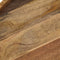 vidaXL - Salontafel - 50x40 - cm - massief - mangohout - en - staal