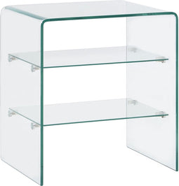 vidaXL - Salontafel - 50x40x56 - cm - gehard - glas