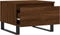 vidaXL - Salontafel - 50x46x35 - cm - bewerkt - hout - bruin - eikenkleur
