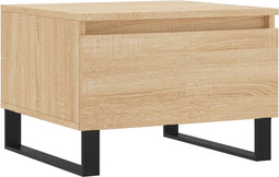 vidaXL - Salontafel - 50x46x35 - cm - bewerkt - hout - sonoma - eikenkleurig