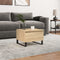 vidaXL - Salontafel - 50x46x35 - cm - bewerkt - hout - sonoma - eikenkleurig