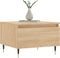 vidaXL - Salontafel - 50x46x35 - cm - bewerkt - hout - sonoma - eikenkleurig