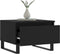 vidaXL - Salontafel - 50x46x35 - cm - bewerkt - hout - zwart