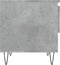 vidaXL - Salontafel - 50x46x50 - cm - bewerkt - hout - betongrijs