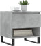 vidaXL - Salontafel - 50x46x50 - cm - bewerkt - hout - betongrijs