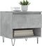 vidaXL - Salontafel - 50x46x50 - cm - bewerkt - hout - betongrijs