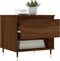 vidaXL - Salontafel - 50x46x50 - cm - bewerkt - hout - bruin - eikenkleur