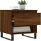 vidaXL - Salontafel - 50x46x50 - cm - bewerkt - hout - bruin - eikenkleur