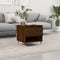vidaXL - Salontafel - 50x46x50 - cm - bewerkt - hout - bruin - eikenkleur
