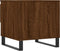 vidaXL - Salontafel - 50x46x50 - cm - bewerkt - hout - bruin - eikenkleur