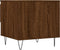 vidaXL - Salontafel - 50x46x50 - cm - bewerkt - hout - bruin - eikenkleur