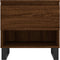 vidaXL - Salontafel - 50x46x50 - cm - bewerkt - hout - bruin - eikenkleur