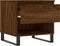 vidaXL - Salontafel - 50x46x50 - cm - bewerkt - hout - bruin - eikenkleur