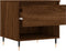 vidaXL - Salontafel - 50x46x50 - cm - bewerkt - hout - bruin - eikenkleur