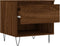 vidaXL - Salontafel - 50x46x50 - cm - bewerkt - hout - bruin - eikenkleur