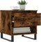 vidaXL - Salontafel - 50x46x50 - cm - bewerkt - hout - gerookt - eikenkleurig