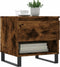 vidaXL - Salontafel - 50x46x50 - cm - bewerkt - hout - gerookt - eikenkleurig