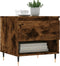 vidaXL - Salontafel - 50x46x50 - cm - bewerkt - hout - gerookt - eikenkleurig