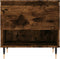 vidaXL - Salontafel - 50x46x50 - cm - bewerkt - hout - gerookt - eikenkleurig