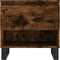 vidaXL - Salontafel - 50x46x50 - cm - bewerkt - hout - gerookt - eikenkleurig