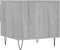 vidaXL - Salontafel - 50x46x50 - cm - bewerkt - hout - grijs - sonoma - eikenkleurig