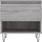 vidaXL - Salontafel - 50x46x50 - cm - bewerkt - hout - grijs - sonoma - eikenkleurig