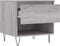 vidaXL - Salontafel - 50x46x50 - cm - bewerkt - hout - grijs - sonoma - eikenkleurig