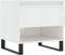 vidaXL - Salontafel - 50x46x50 - cm - bewerkt - hout - hoogglans - wit